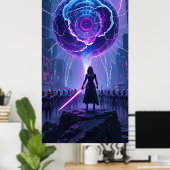 Metamorfosis Sci-Fiポスター – 未来の戦士 ポスター (ホームオフィス)