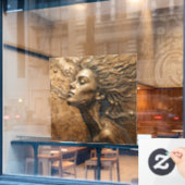 “Metamorphosis of Light” – A Surreal Portrait ウィンドウサイン (カフェ窓)