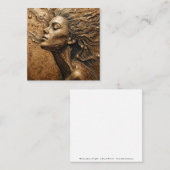 “Metamorphosis of Light” – A Surreal Portrait スクエア名刺 (正面/裏面)