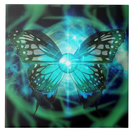 MetaMorphysicalの大きい(6" X 6")陶磁器の写真のタイル タイル (正面)