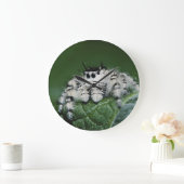 Metaphidの跳躍のくも ラージ壁時計 (ホーム)