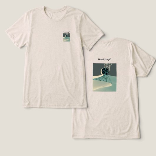 metaphor_21_a 月明かりの丘_2 Tシャツ (デザイン正面&裏面)