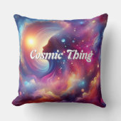 Metaphysical-themed throw pillow "Cosmic Thing".   クッション (正面)