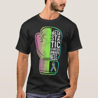 Metastatic Breast Cancer Awareness Signs US Warrio Tシャツ