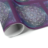 Metatronの人生の立方体-宇宙の花 ラッピングペーパー (ロールコーナー)