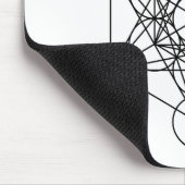 Metatronの立方体(白い) マウスパッド (コーナー)