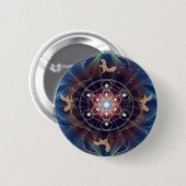 Metatronの立方体- Merkabah 缶バッジ (正面&裏面)