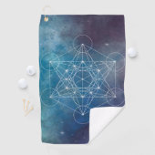 Metatron, chakra,zen,sacred geometric, angel ゴルフタオル (インサイチュ)