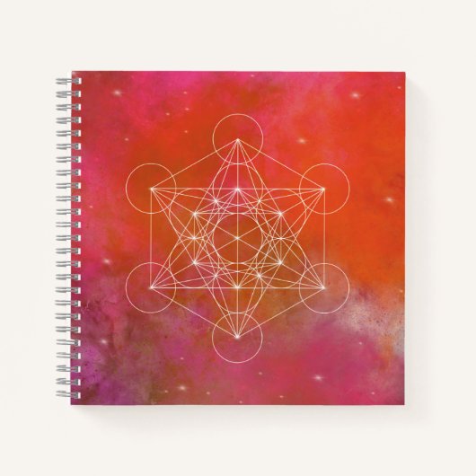 Metatron, chakra,zen,sacred geometric, angel, ノートブック (正面)