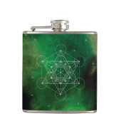 Metatron, chakra,zen,sacred geometric, angel フラスク (正面)