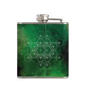 Metatron, chakra,zen,sacred geometric, angel フラスク (裏面)