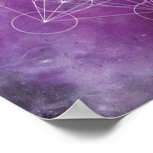 Metatron, chakra,zen,sacred geometric, angel ポスター (角)