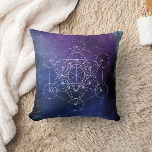 Metatron, chakra,zen,sacred geometric, geometry, クッション (ブランケット)