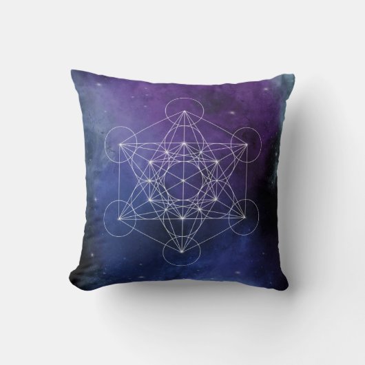 Metatron, chakra,zen,sacred geometric, geometry, クッション (正面)