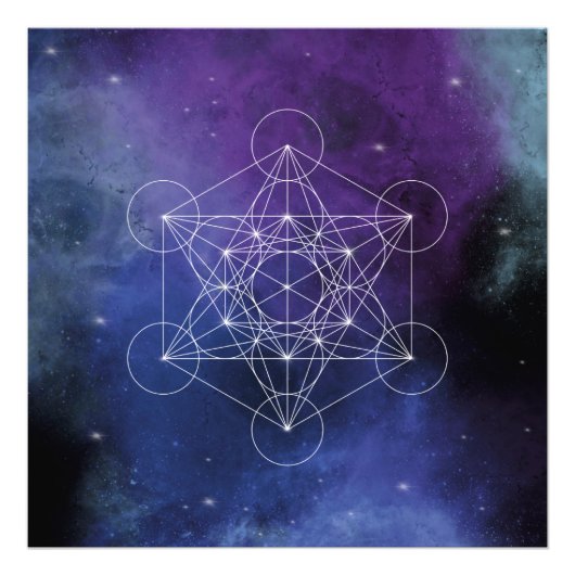 Metatron, chakra,zen,sacred geometric, geometry, フォトプリント            (正面)
