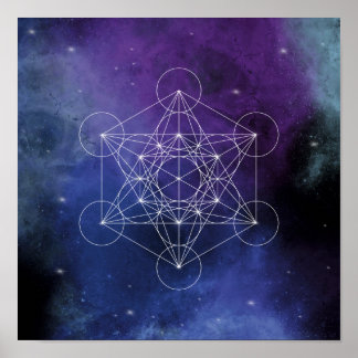 Metatron, chakra,zen,sacred geometric, geometry, ポスター