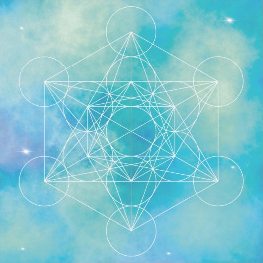 Metatron’s Cube Sacred Geometry シール (正面)