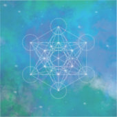 Metatron’s Cube Sacred Geometry シール (正面)