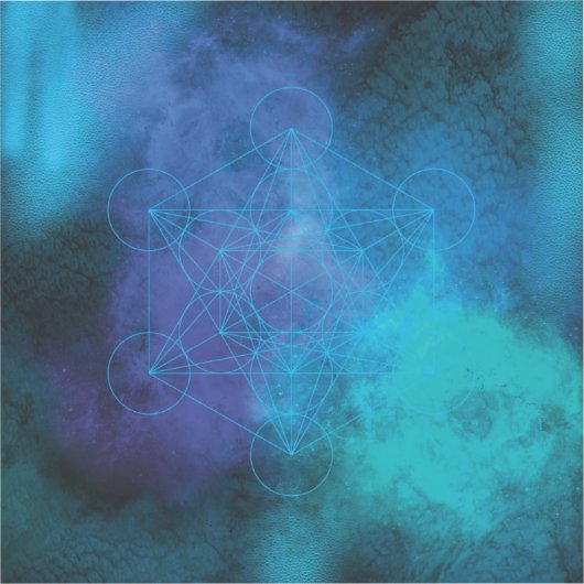 Metatron’s Cube Sacred Geometry シール (正面)