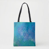 Metatron’s Cube Sacred Geometry トートバッグ (正面)