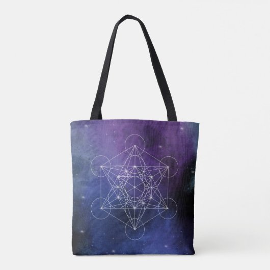 Metatron’s Cube Sacred Geometry トートバッグ (裏面)