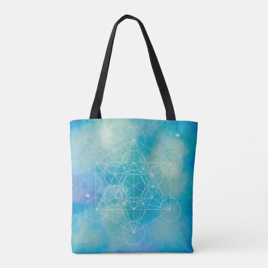 Metatron’s Cube Sacred Geometry トートバッグ (裏面)