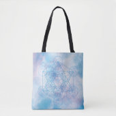 Metatron’s Cube Sacred Geometry トートバッグ (正面)