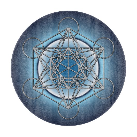 Metatronsの立方体 カッティングボード (正面)