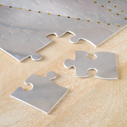 Metatron's Cube in lotus Sacred Geometry ジグソーパズル (側面)