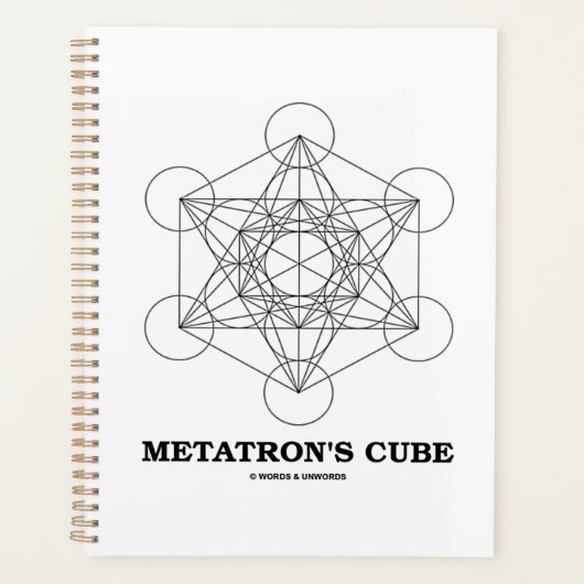 Metatron's Cube Sacred Geometry プランナー手帳 (正面)