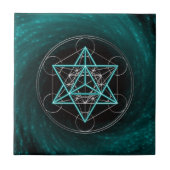 Metatrons Würfel -  Merkaba - Stern Tetraeder タイル (正面)