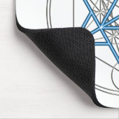 Metatrons Würfel -  Merkaba - Stern Tetraeder マウスパッド (コーナー)