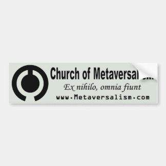 Metaversalismのバンパーステッカーの教会 バンパーステッカー