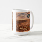 Meteor Crater Winslow Arizona 66 コーヒーマグカップ (正面右)