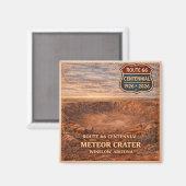 Meteor Crater Winslow Arizona Centennial マグネット (正面/裏面)