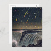 Meteor Storm over Niagara秋, c. 1833はがき ポストカード (正面/裏面)
