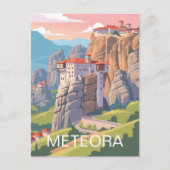 Meteora Greece Travel ポストカード (正面)