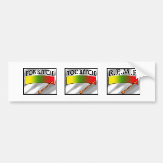 meters4 バンパーステッカー (正面)