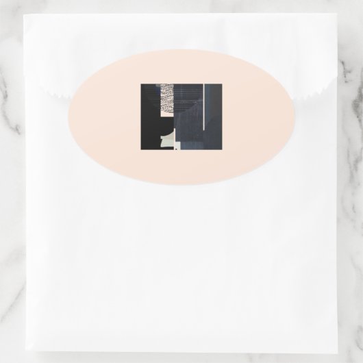 mether_14_intersections_2 楕円形シール (バッグ)