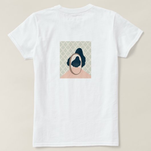 mether_15_a鏡Tシャツの女の子 Tシャツ (デザイン裏面)
