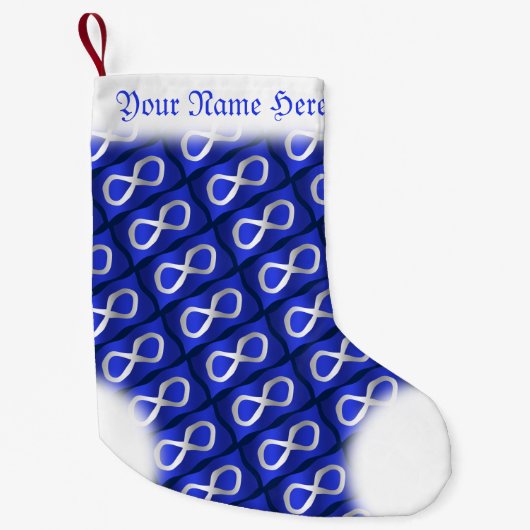 MetisのクリスマスのストッキングのカスタムなMetisの旗Stockin スモールクリスマスストッキング (正面)