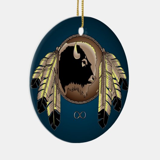 Metisのプライドの芸術のオーナメントの最初国家の記念品 セラミックオーナメント (右)