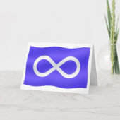 Metisの旗カードパーソナライズな最初国家カード カード (正面)