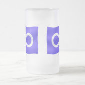 Metisの旗ビールガラスの最初国家の旗のマグ フロストグラスビールジョッキ (中央)