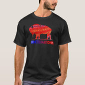 Metis Flag Metis Nation Buffalo Metis Sash  Tee Tシャツ (正面)