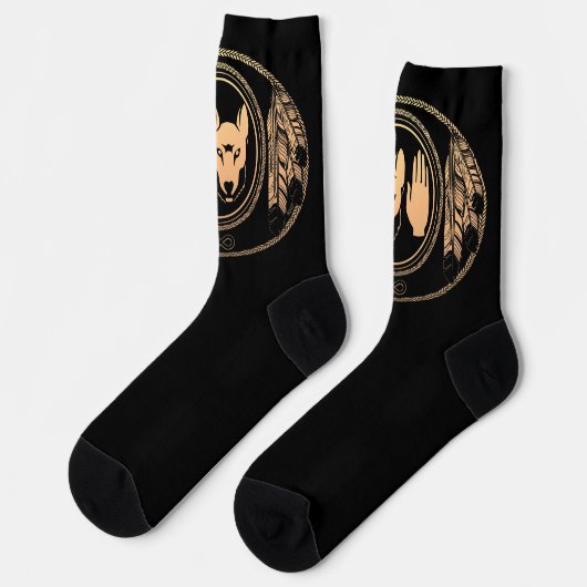 Metis Nations Socks Native Tribal Flag Socks  ソックス (左)