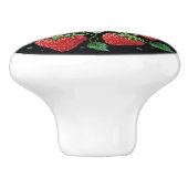 Metis Native Beadwork Strawberries Ceramic Knob セラミックノブ (側面)