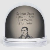 Metis Snow Globe Personalized Cuthbert Grant Gifts (裏面)