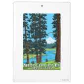 Metoliusの川の源流、オレゴン クリップボード (裏面)