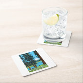 Metoliusの川の源流、オレゴン スクエアペーパーコースター (インサイチュ)